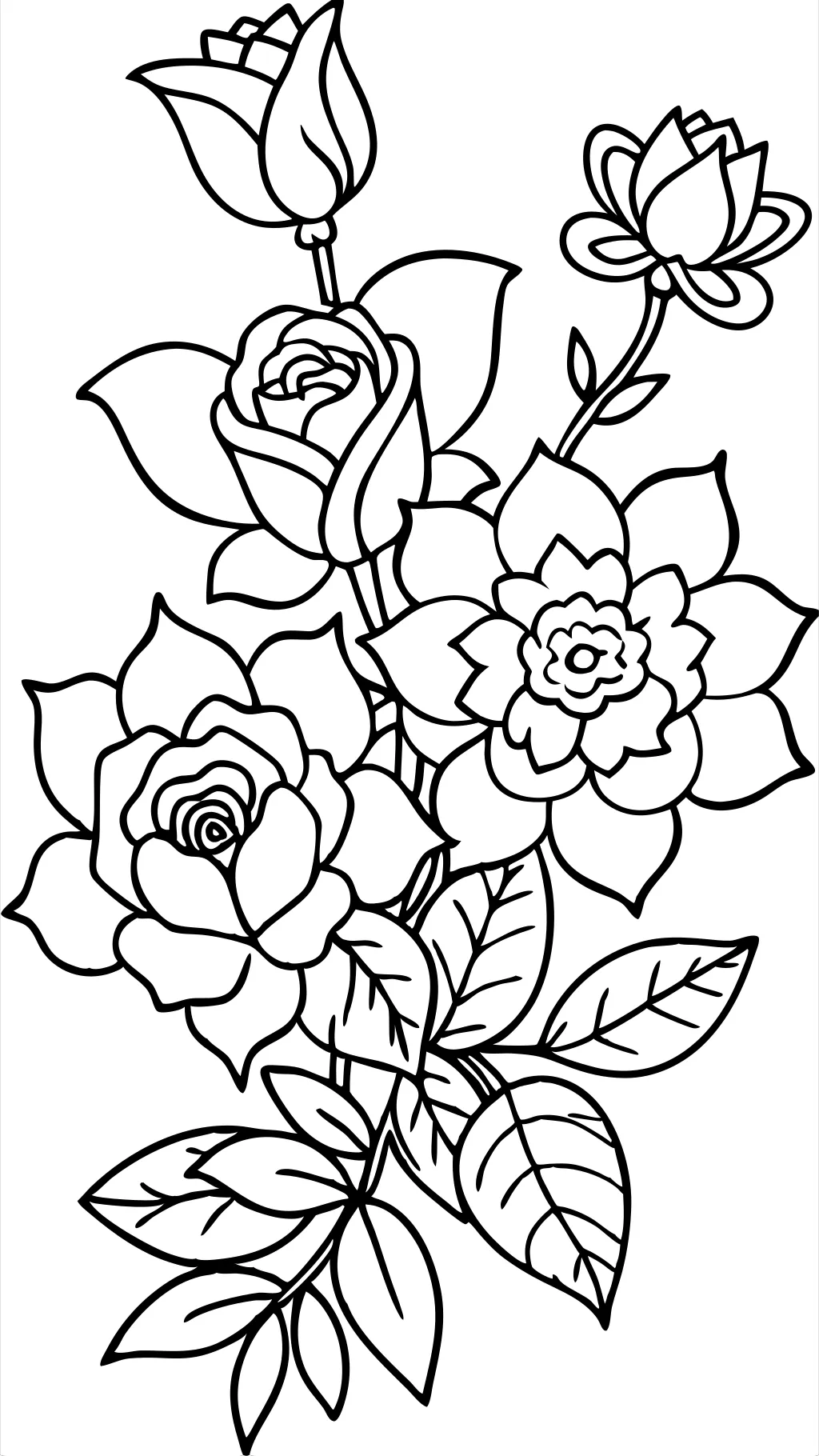 coloriages de fleurs gratuites imprimables